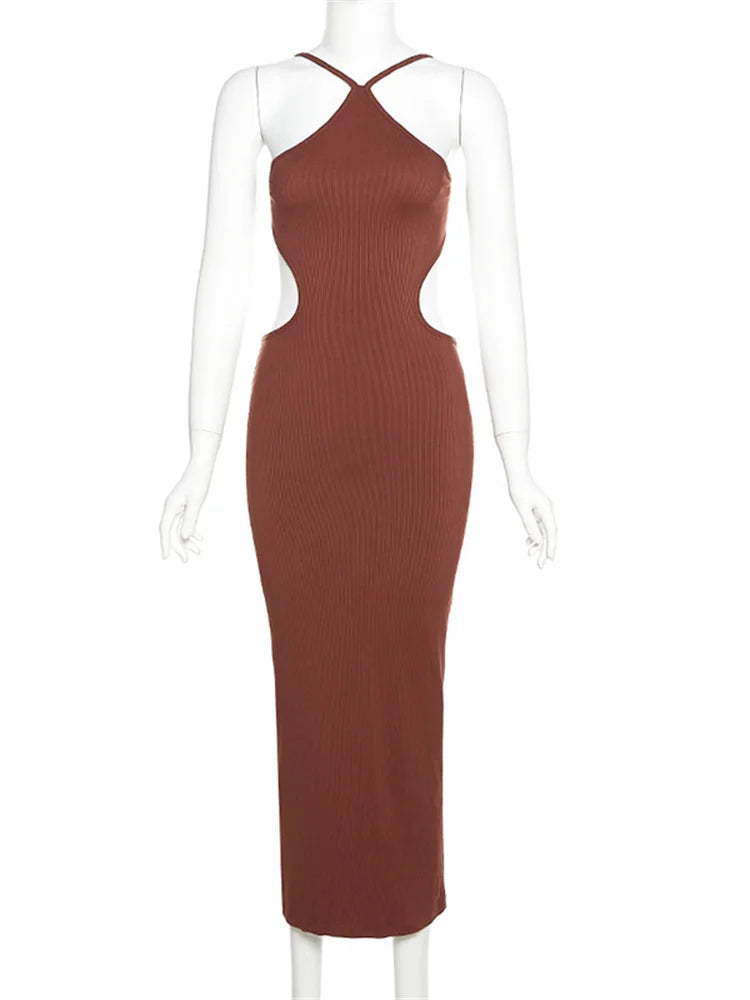 Knitted Halter Neck Dress