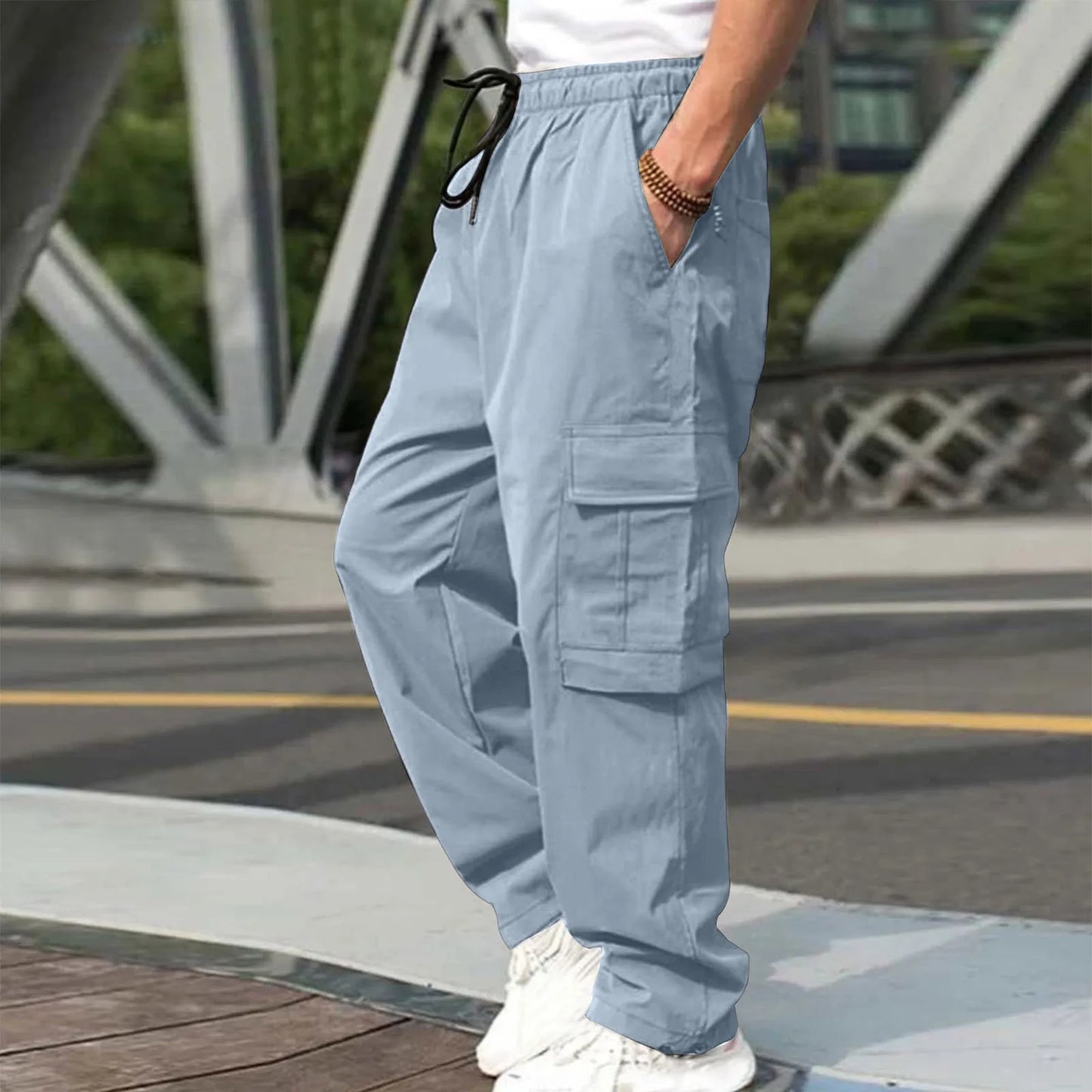 Vintage Oversized Cargo Parachute Pants