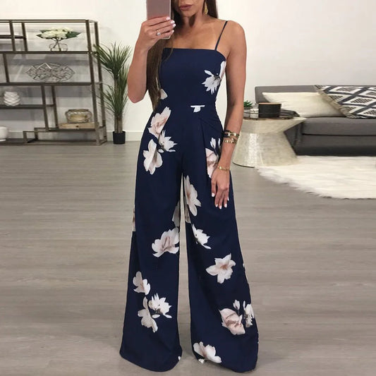 Floral Printed Sling Jumpsuit