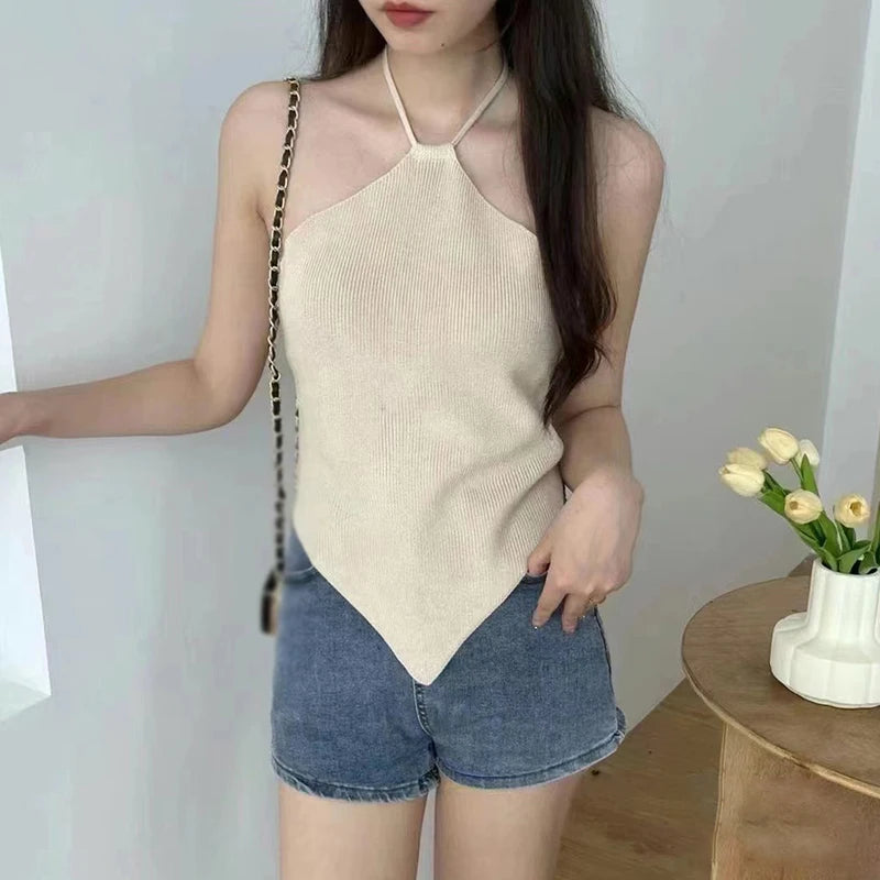 Summer Halter Slimming Tank Top