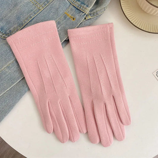 Women's Cashmere Embroidered Gloves