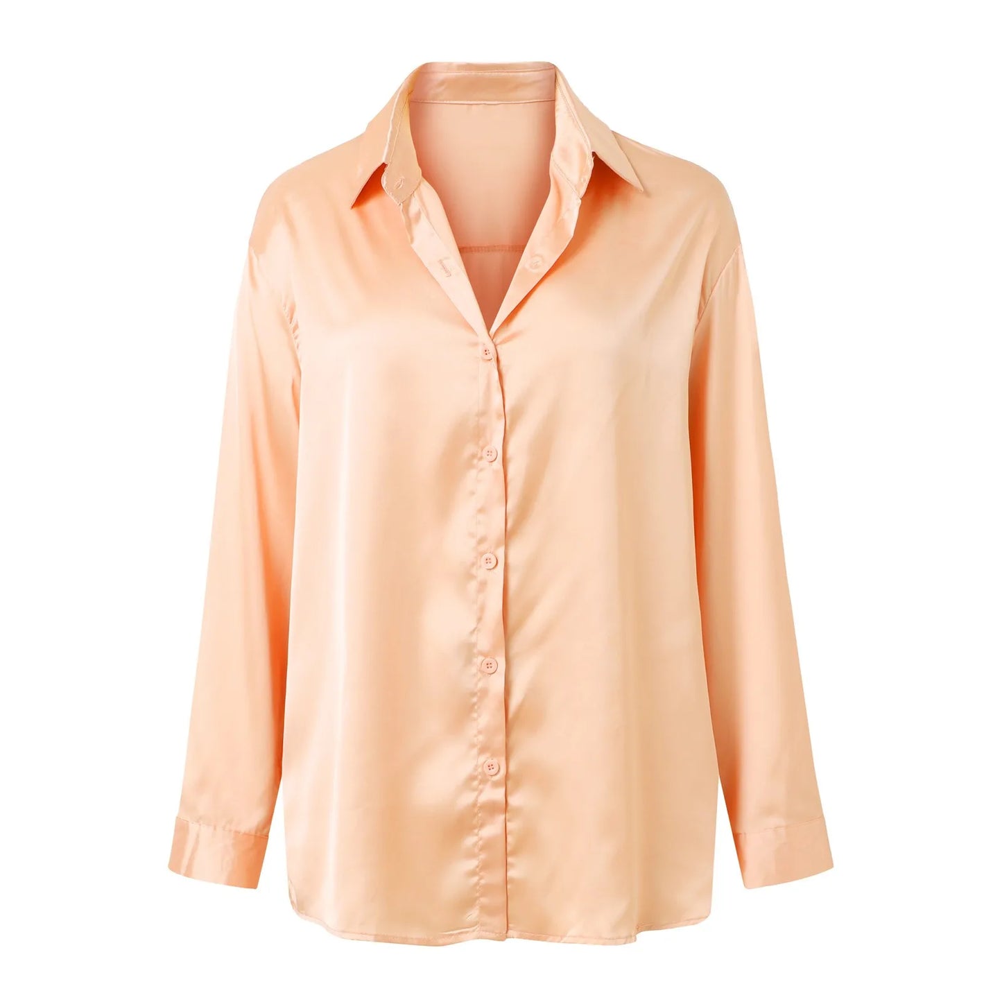 Elegant Silk Satin Shirt