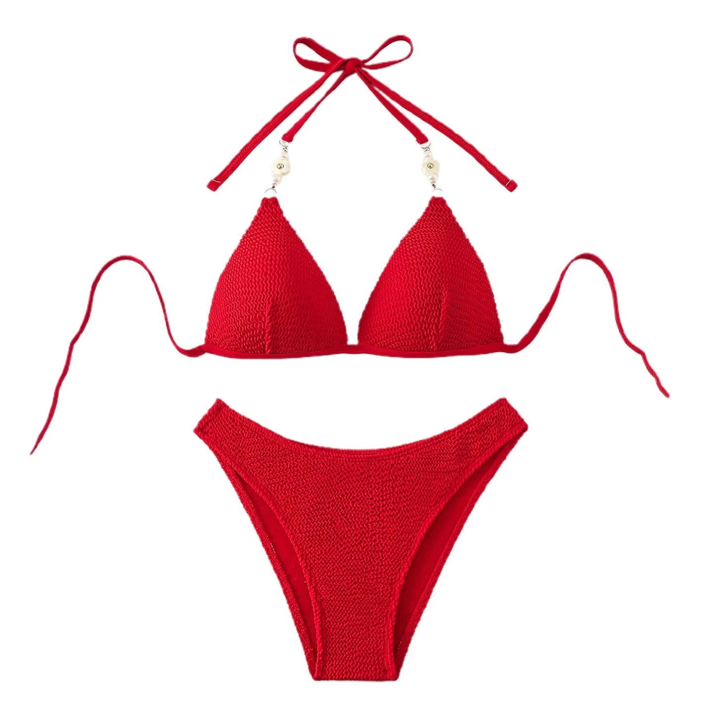 Red Bikinis Sets Tie