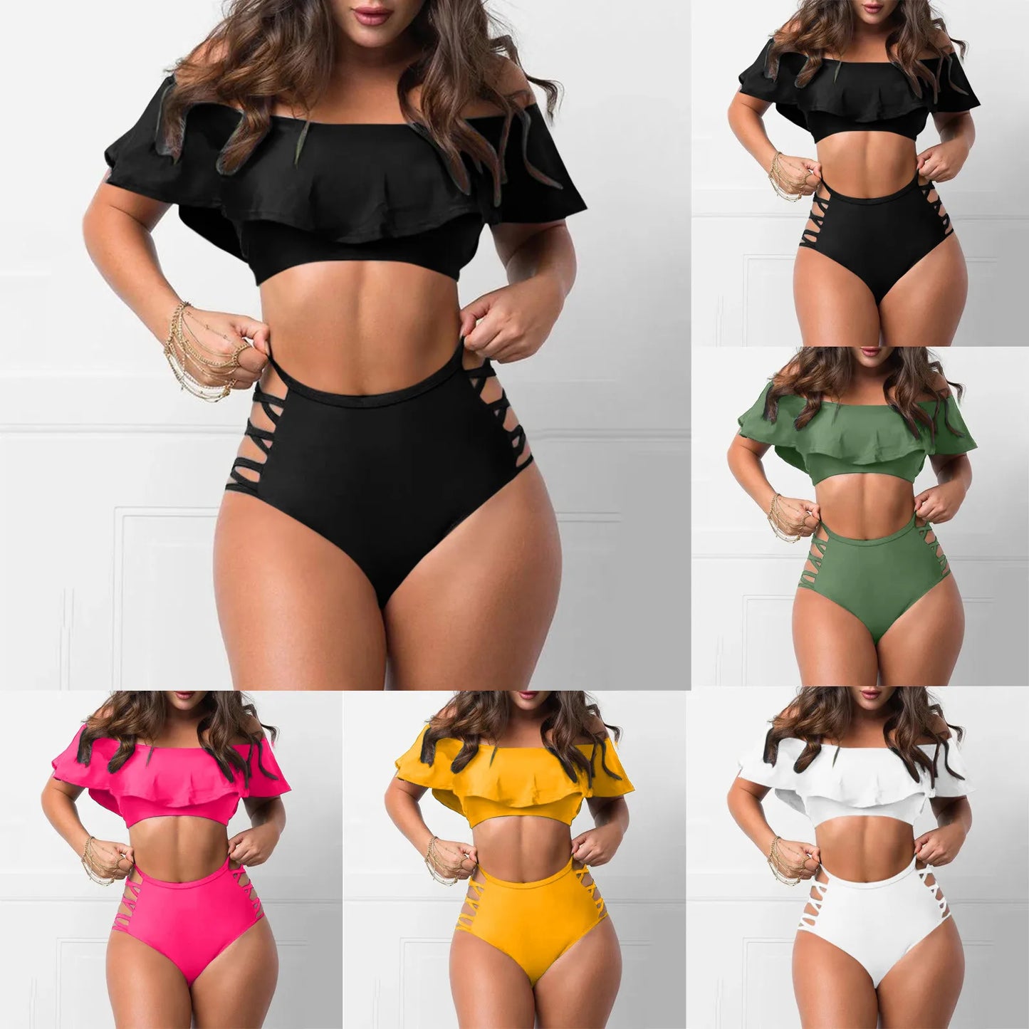 Sexy Off Shoulder Bikini Sets