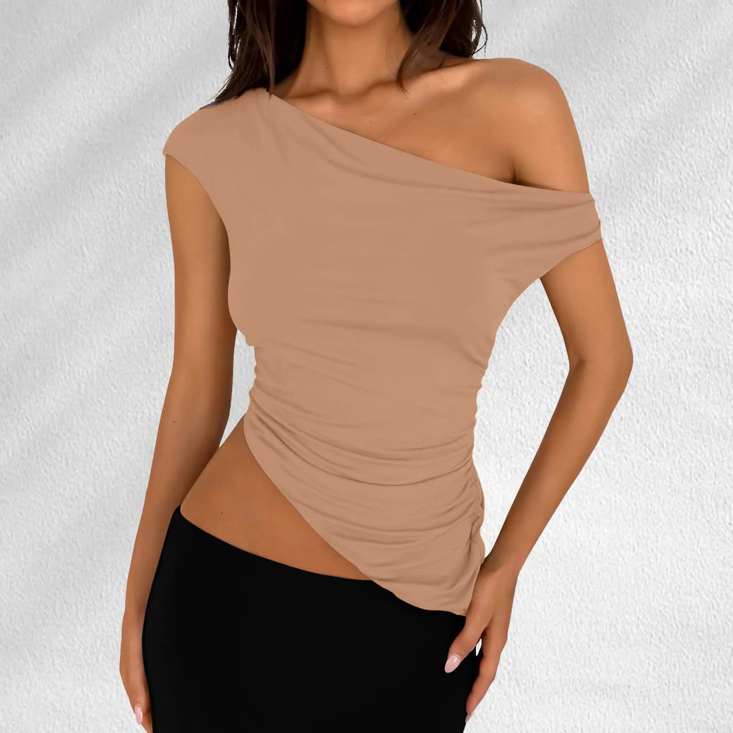 Off Shoulder T-Shirts Vest