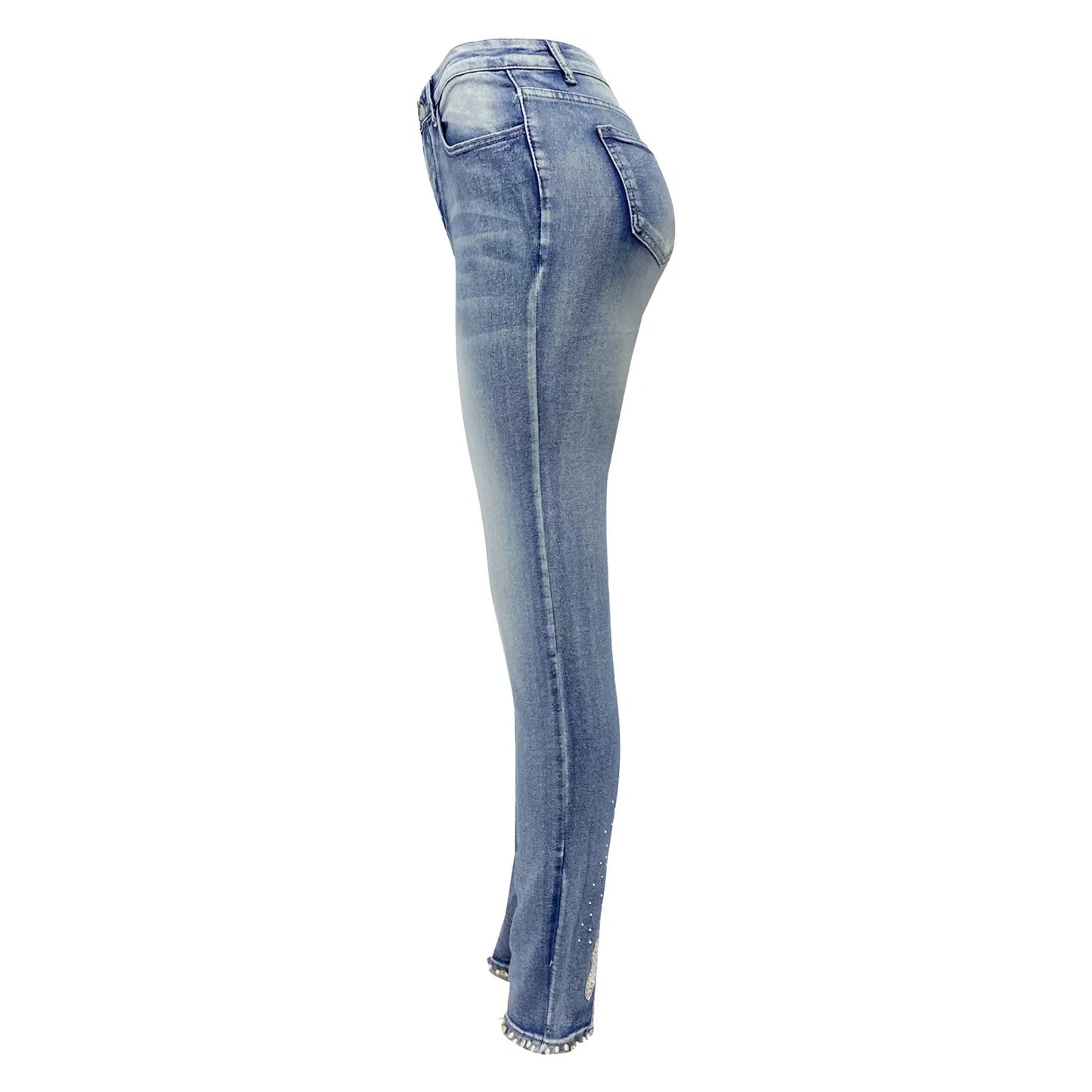 Women's High Waist Denim Pants