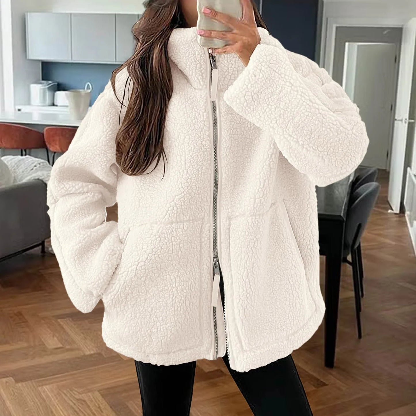 Oversized Plush Coat