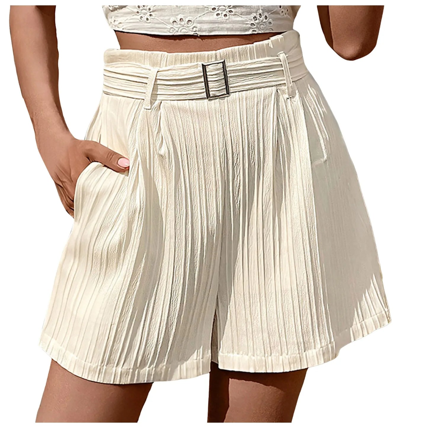 Cotton Shorts Summer Solid