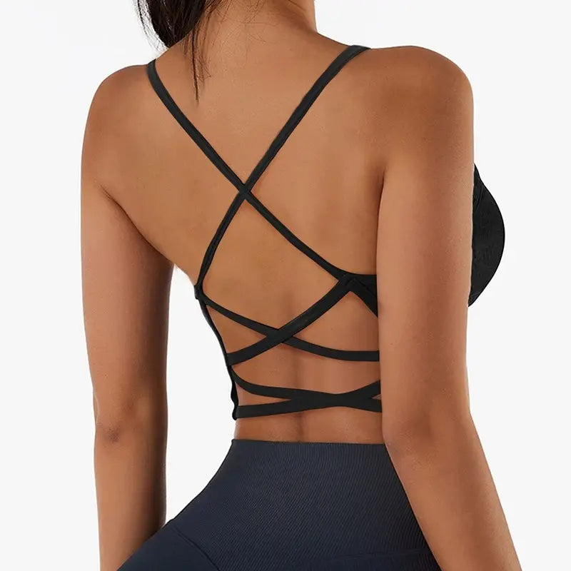 Cross Strap Sports Crop Top