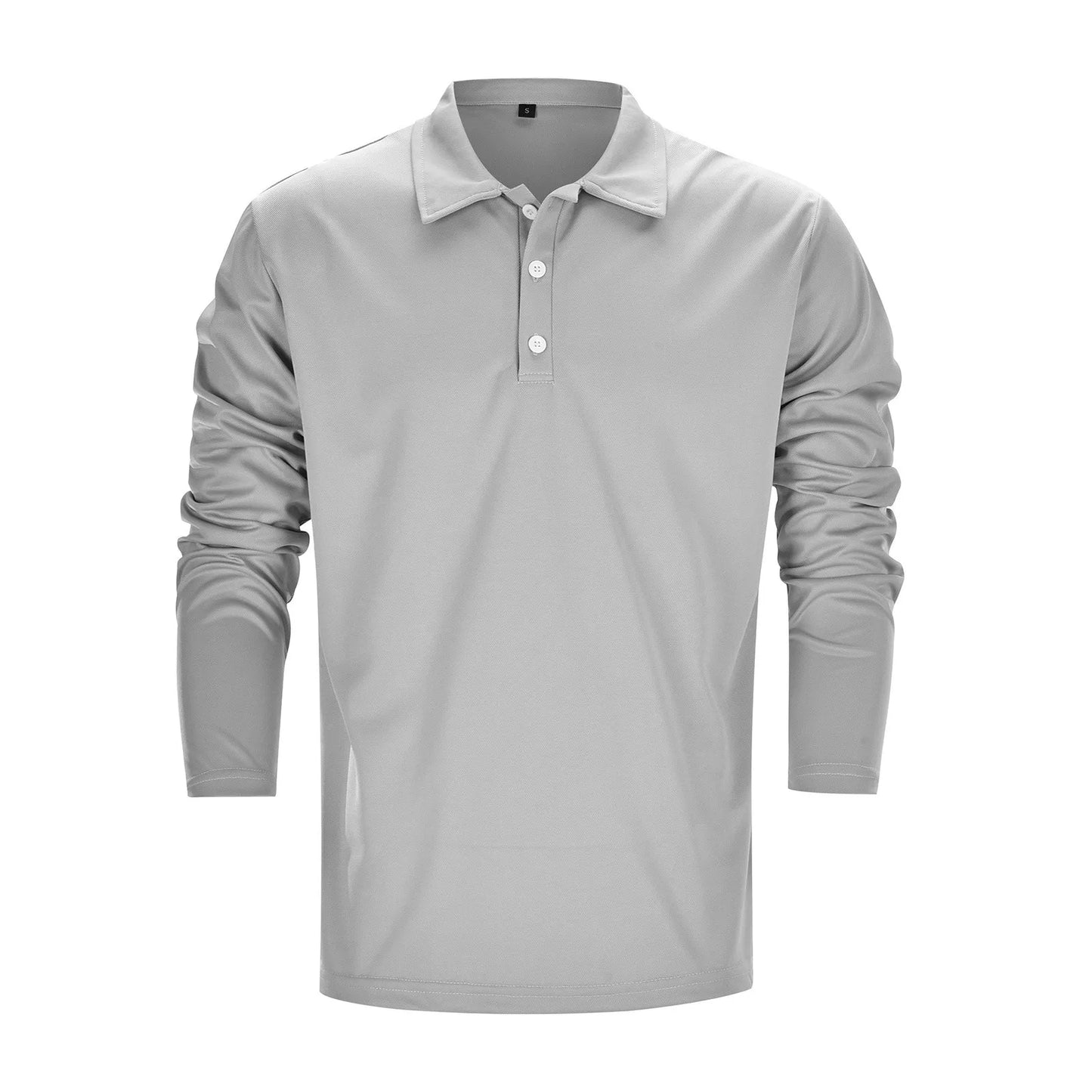 Long Sleeve Polo Blouse