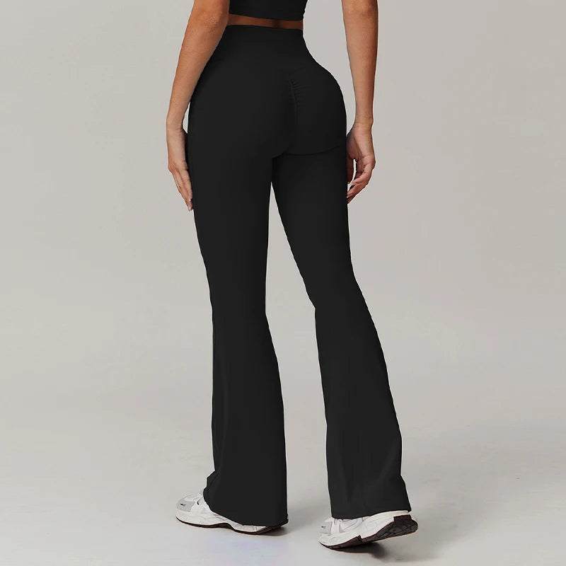 Casual High Waist Flares Pants