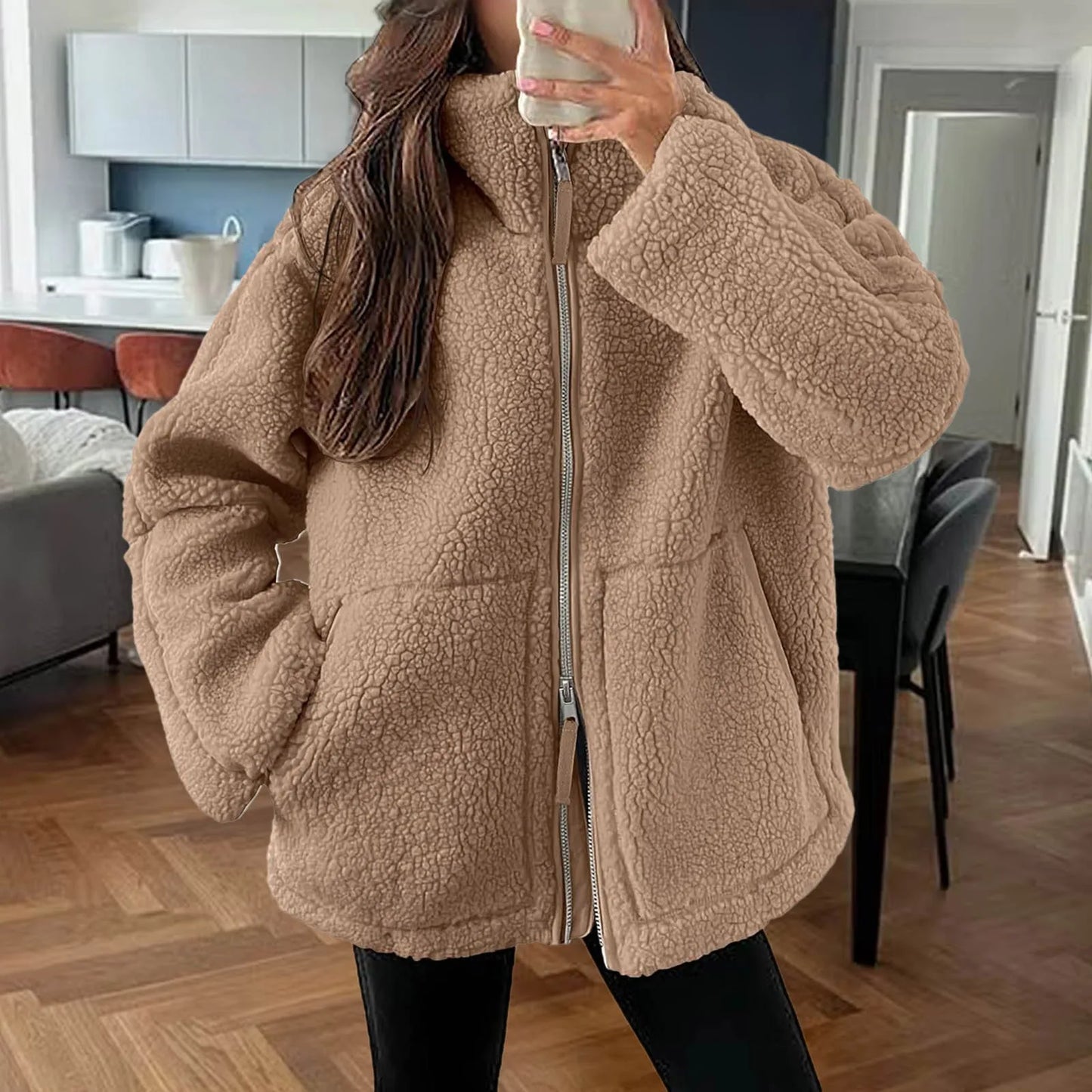 Oversized Plush Coat